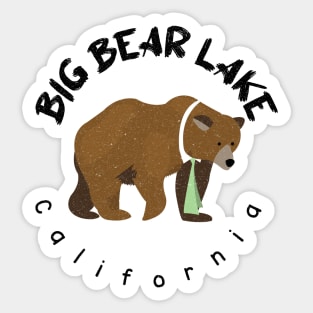 Big Bear Lake with Tie Sticker